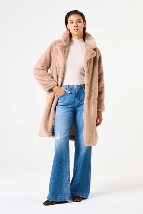 We Are Garcia Brown Fluffy Coat
