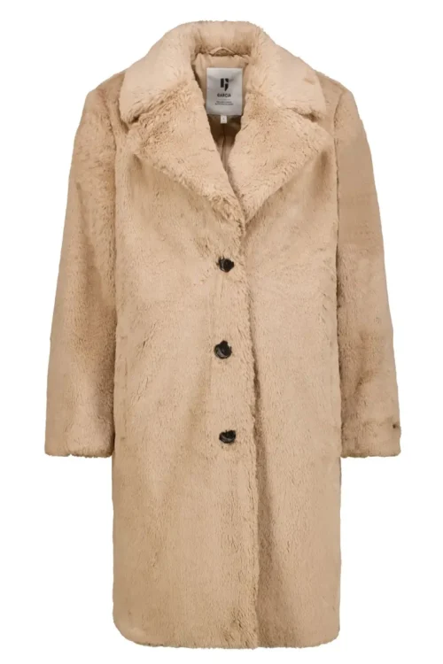 We Are Garcia Brown Fluffy Coat