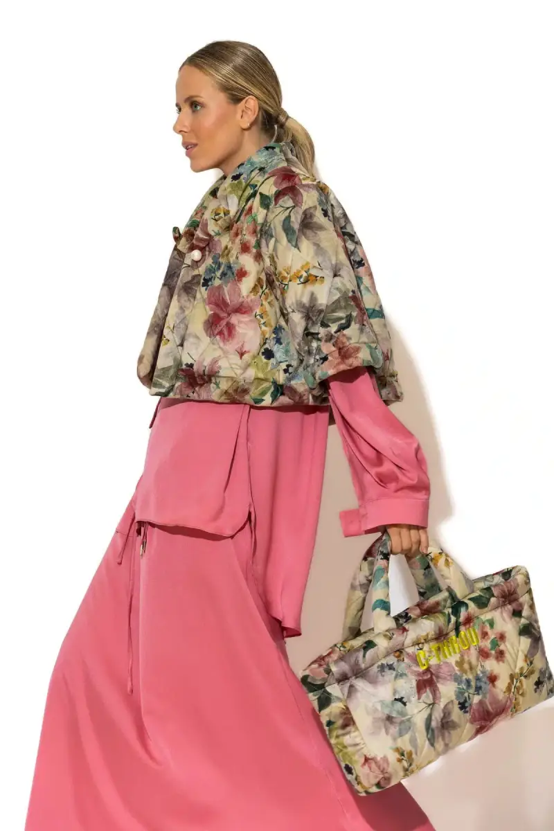 C-throu Floral Puffer Jacket