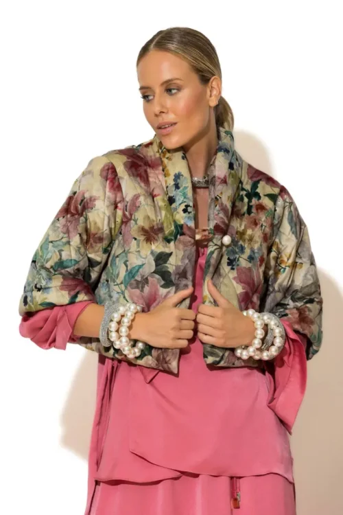 C-throu Floral Puffer Jacket