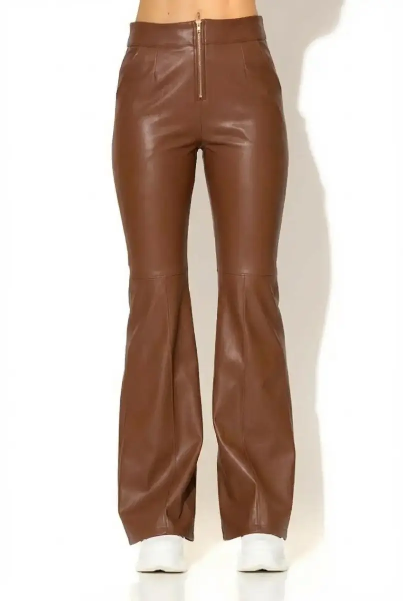 C-throu High Waisted Leatherette Pants