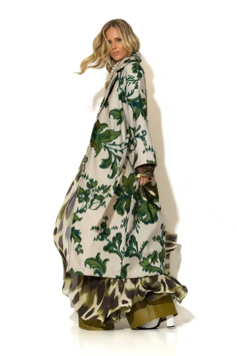 C-throu Printed Long Coat
