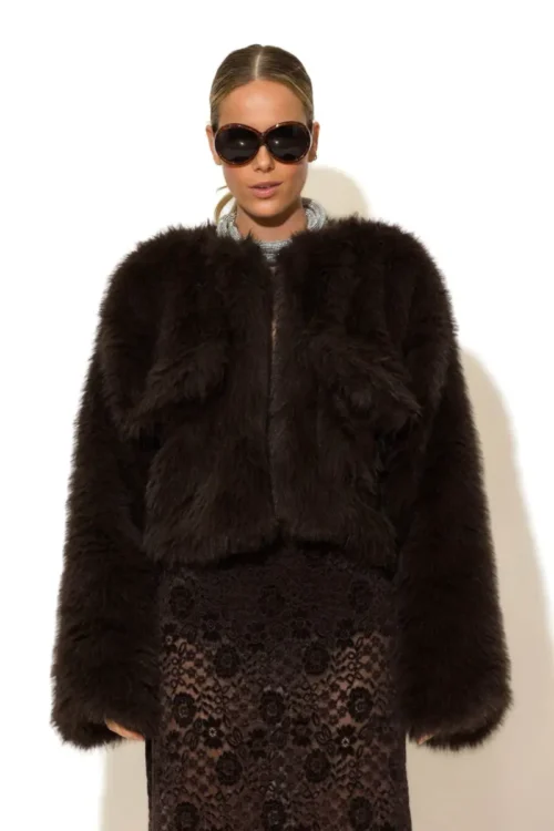 C-throu Short Faux Fur