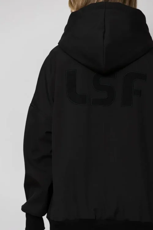 Less Sonder Feeling Appliqued Oversized Hooded