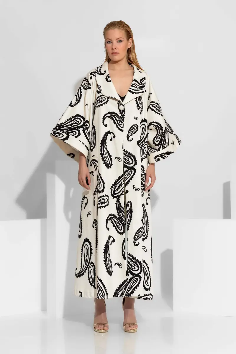 C-throu Printed Jean Coat