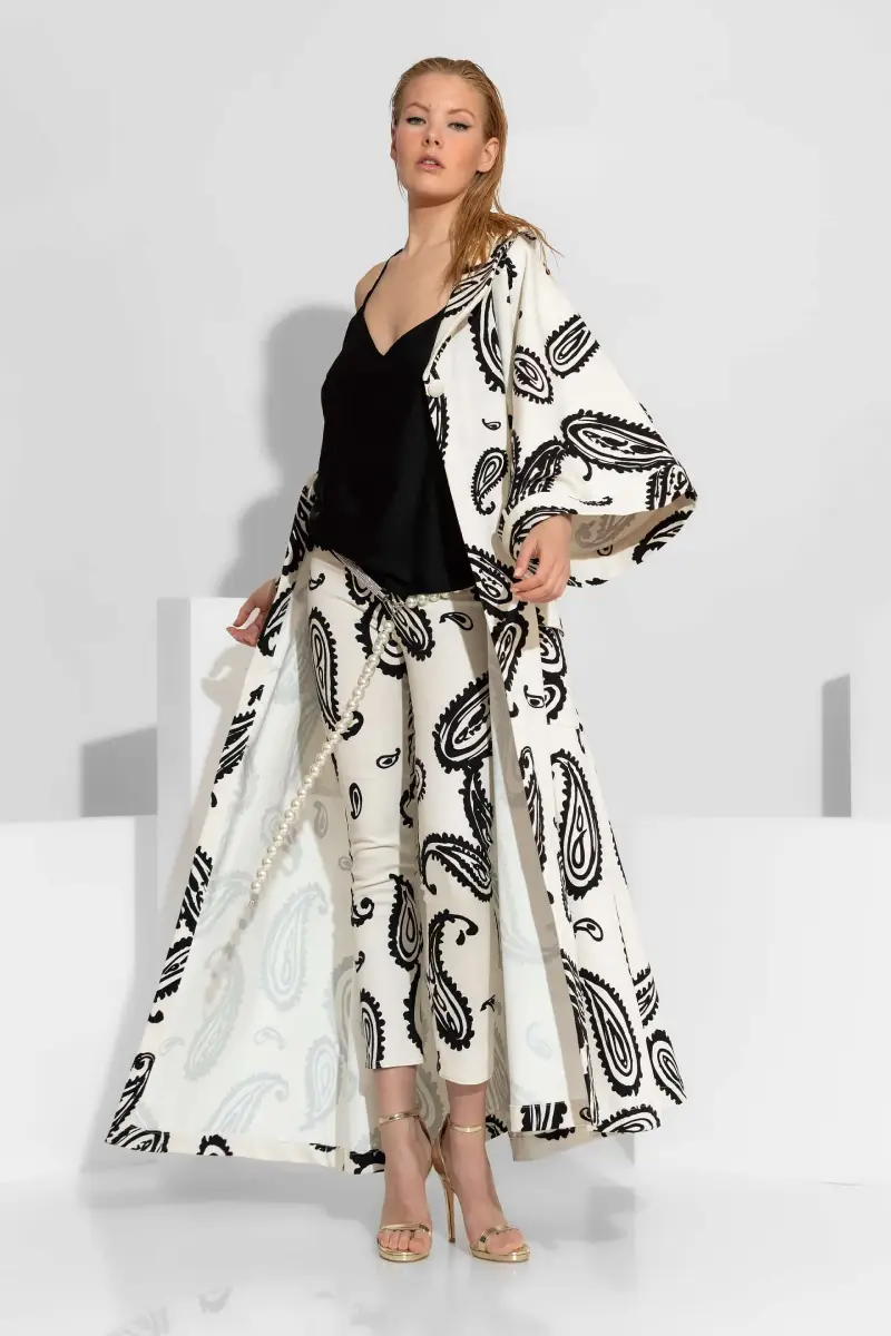 C-throu Printed Jean Pants