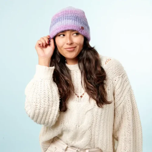 Cabaia Blue Blazer Purple Beanie 