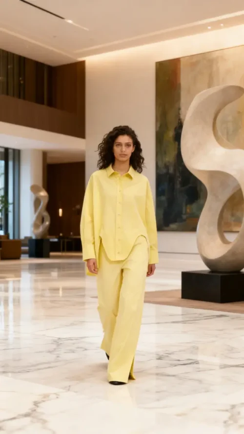 Lumina Asymetric Cotton Shirt