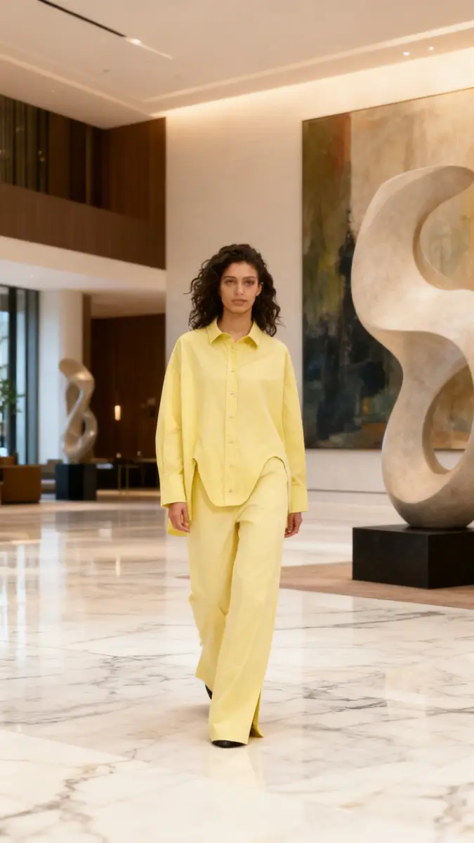 Lumina Asymetric Cotton Shirt