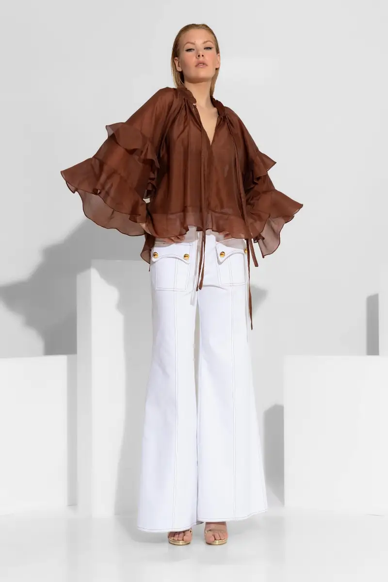 C-throu Bell Bottom Jeans