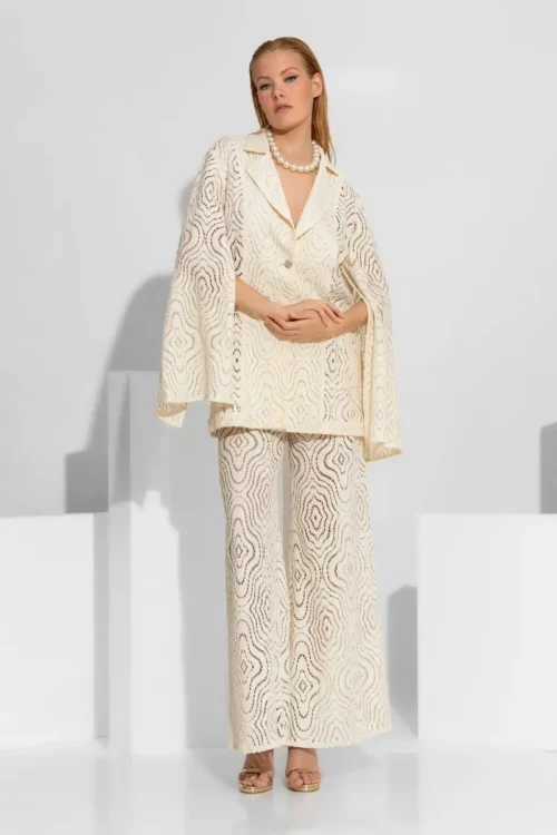 C-throu Knitted Lace Pants