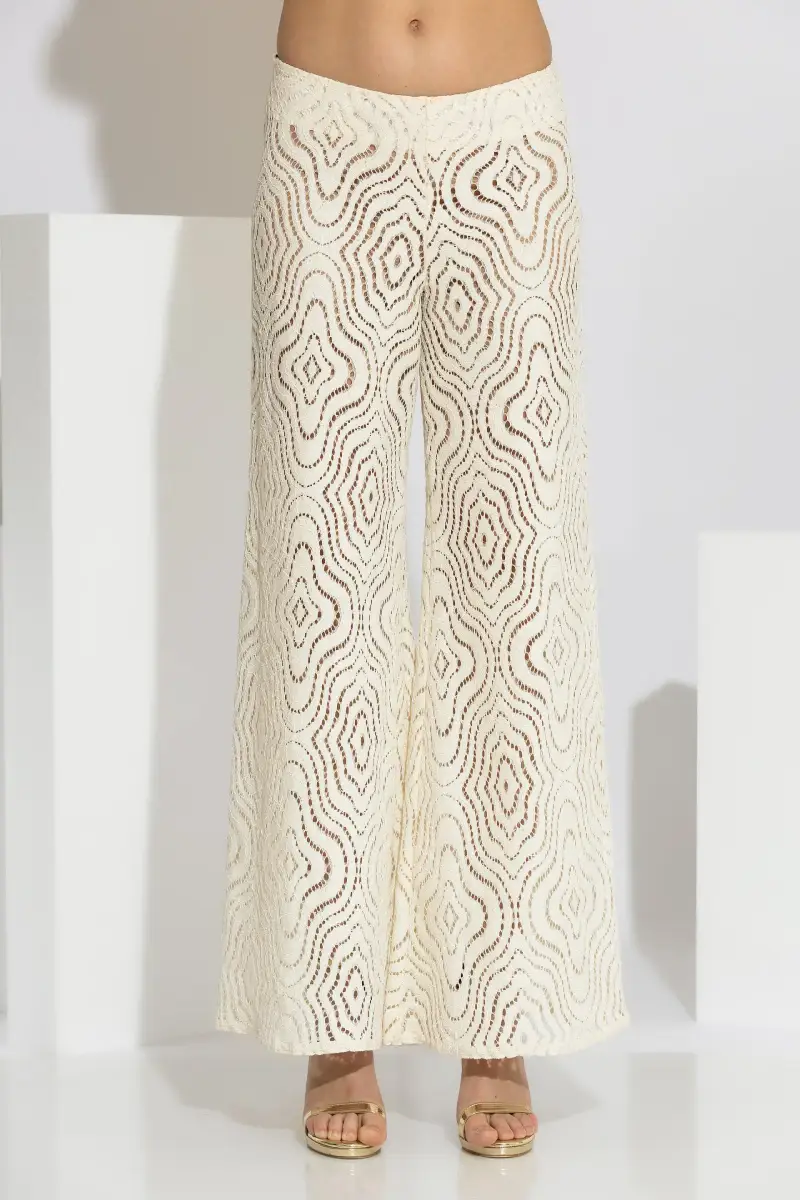 C-throu Knitted Lace Pants