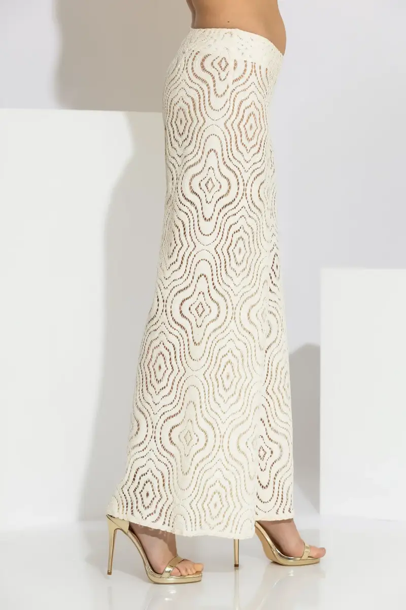 C-throu Knitted Lace Pants