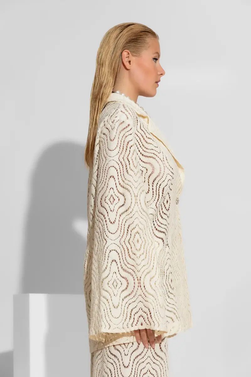 C-throu Oversized Knitted Blazer