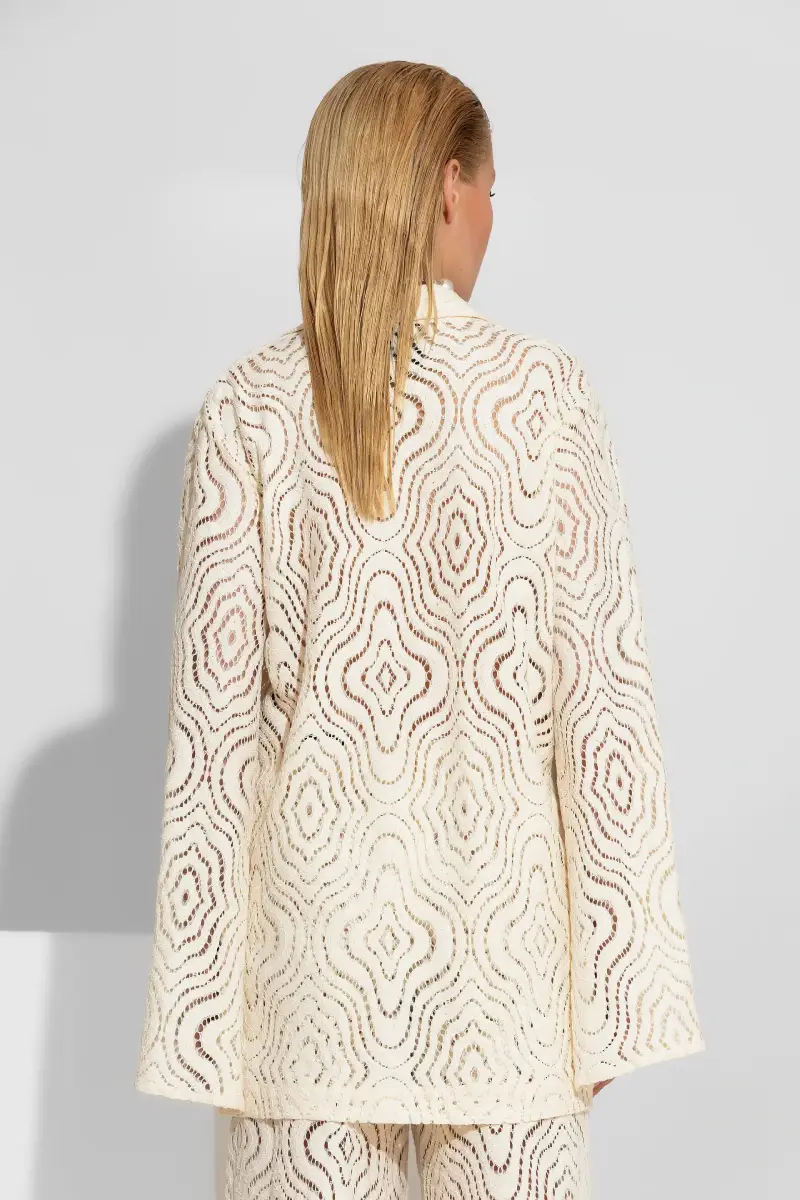 C-throu Oversized Knitted Blazer