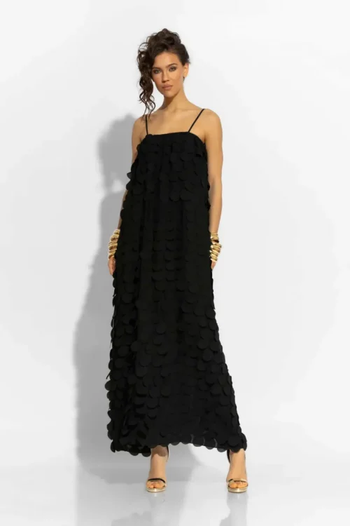 C-throu 3D Long Camisole Dress