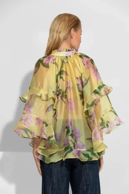 C-throu Floral Organza Shirt