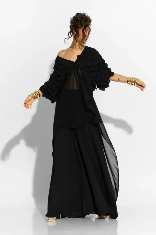 C-throu Georgette 3D Tunic