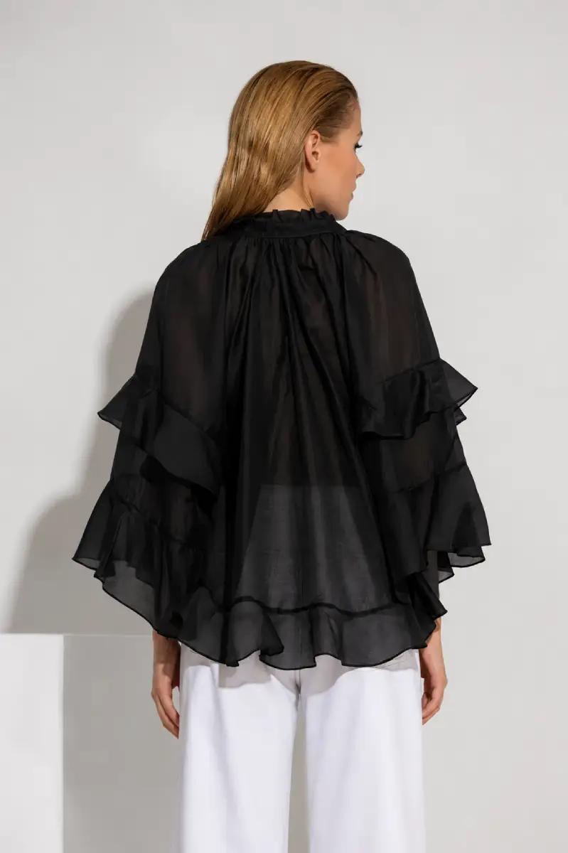 C-throu Sheer Tencel Shirt