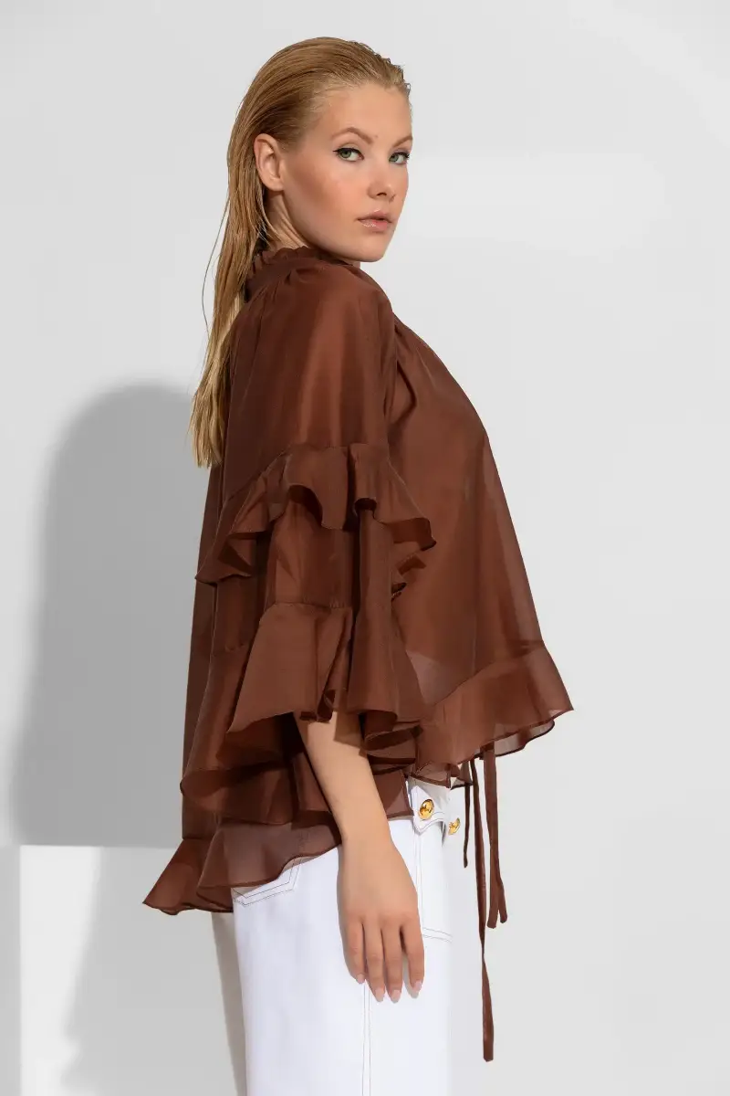 C-throu Sheer Tencel Shirt