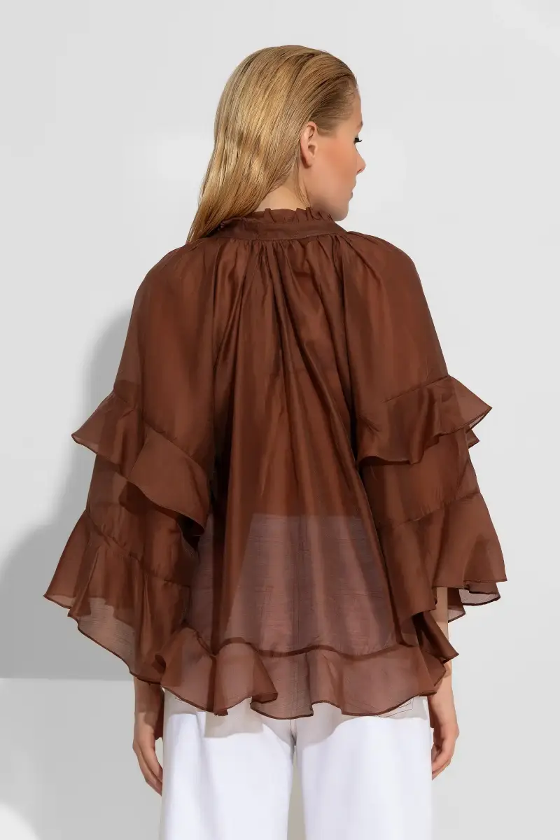 C-throu Sheer Tencel Shirt