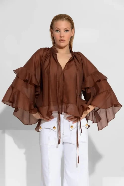 C-throu Sheer Tencel Shirt