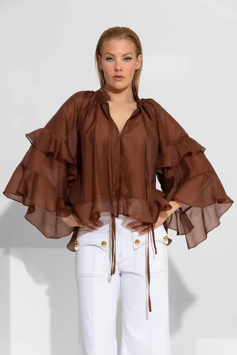 C-throu Sheer Tencel Shirt