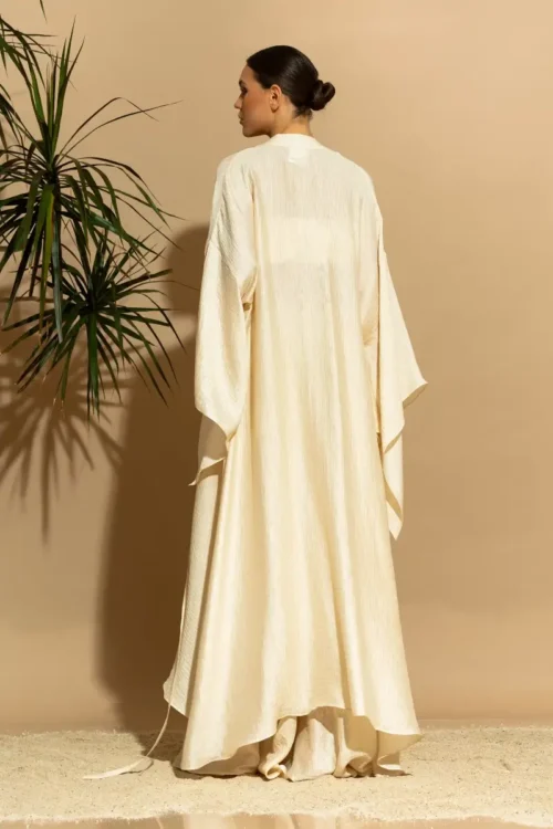 C-throu Long Tencel Kimono