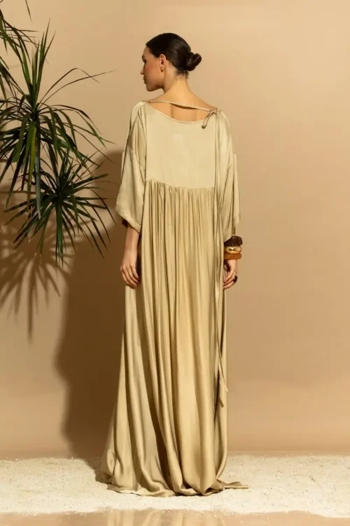 C-throu Oversized Satin Dress