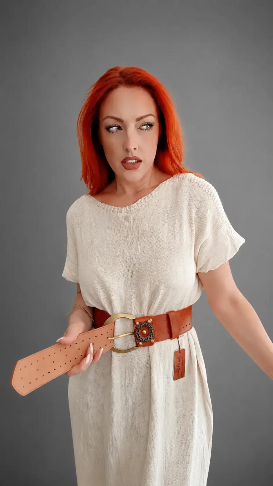 Nowhere Without Leather Wide Belt