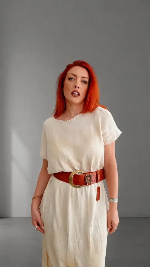 Nowhere Without Leather Wide Belt