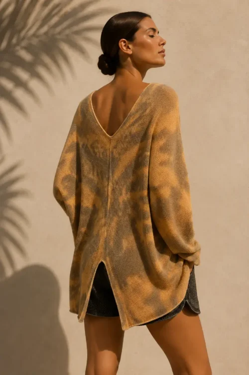 Antidote Knitwear Tie Dye Blouse