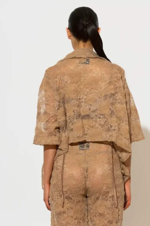 C-throu Beige Lace Bolero