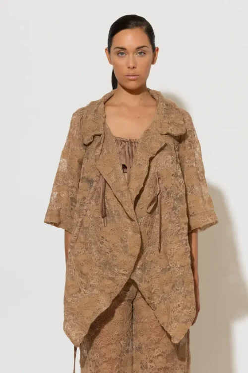 C-throu Beige Lace Bolero