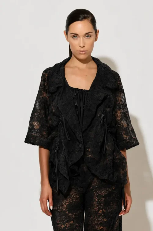 C-throu Black Lace Bolero