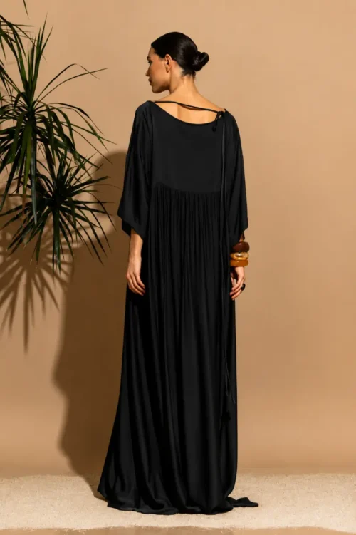 C-throu Oversized Satin Dress