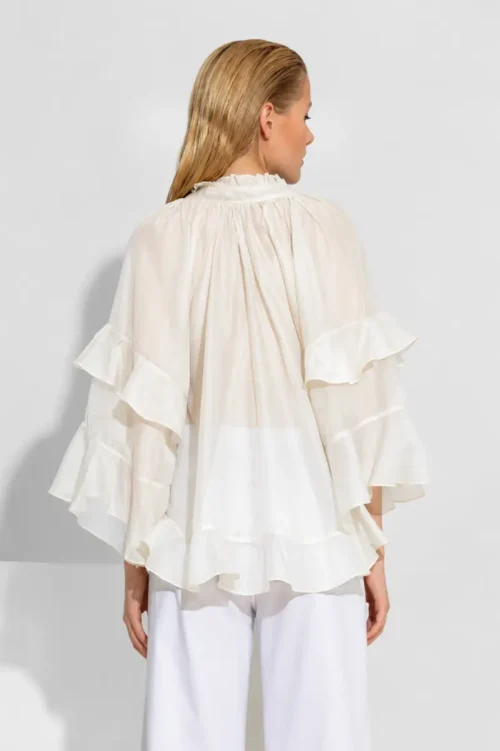 C-throu Sheer Tencel Shirt