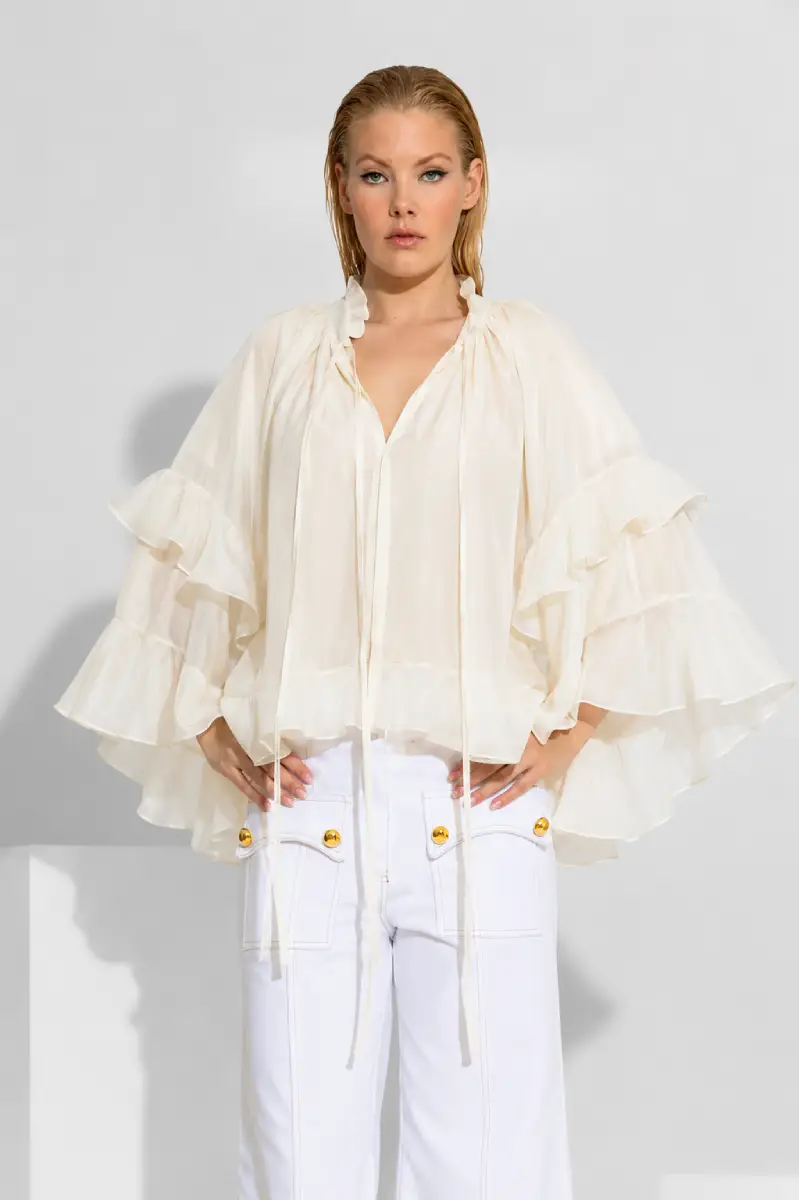 C-throu Sheer Tencel Shirt