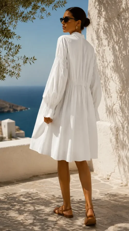 Cruel Poplin Midi Dress