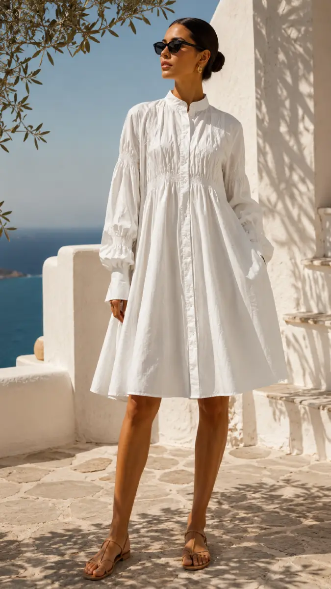 Cruel Poplin Midi Dress