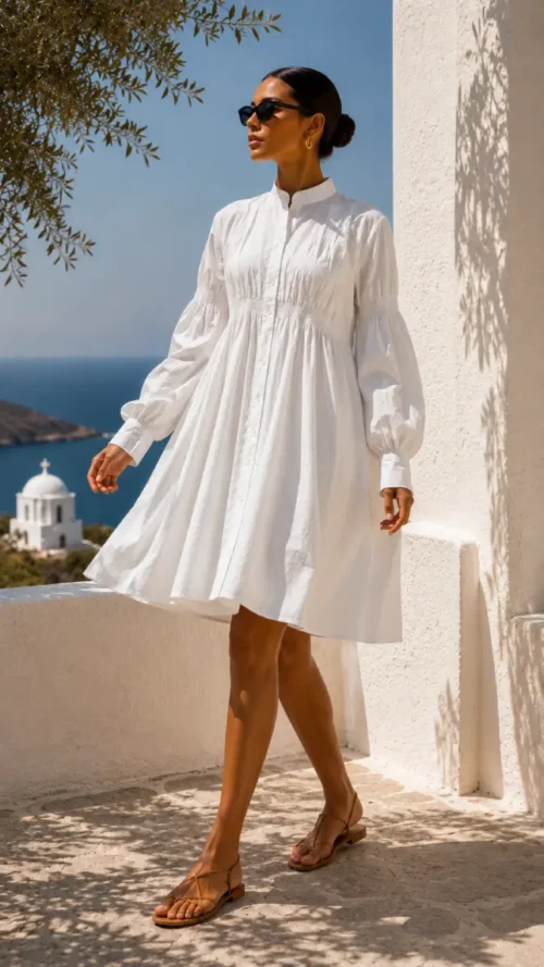 Cruel Poplin Midi Dress