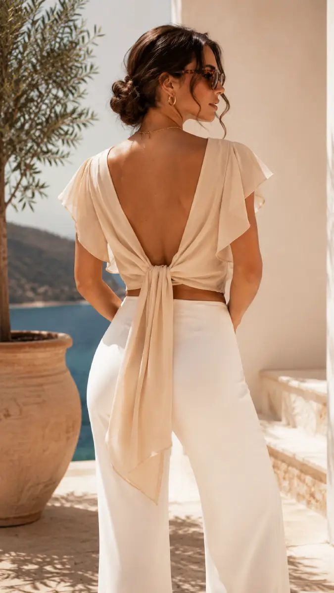 Cruel Wrap Crop Top