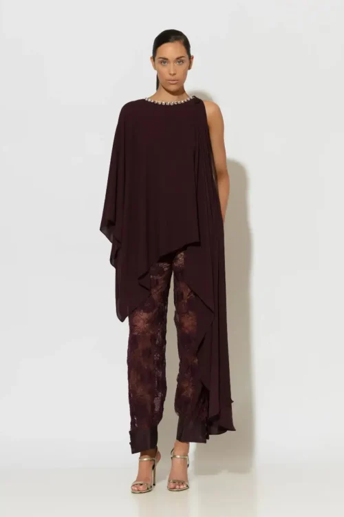 C-throu Georgette Crepe Tunic