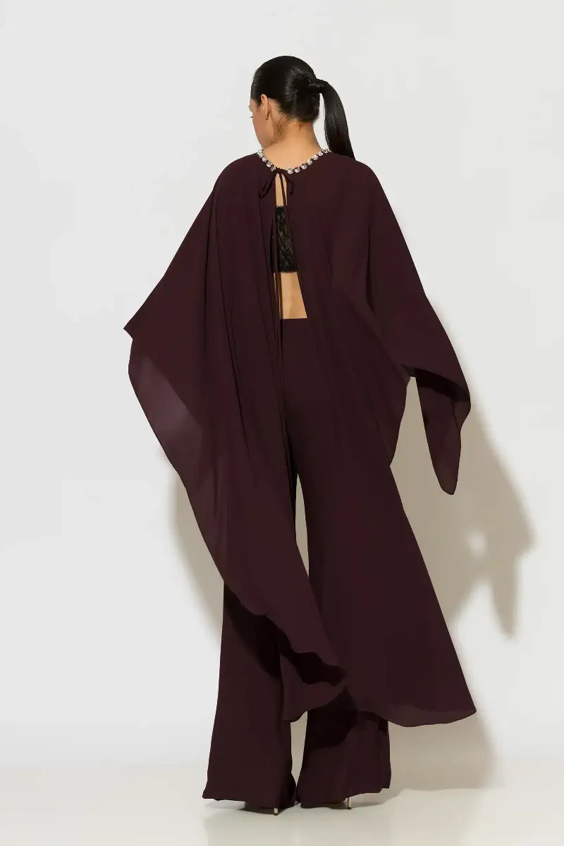 C-throu Georgette Crepe Tunic