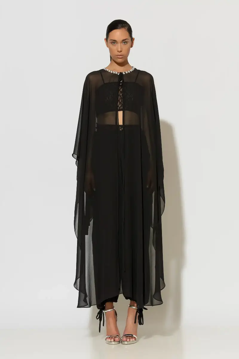 C-throu Muslin Chiffon Tunic
