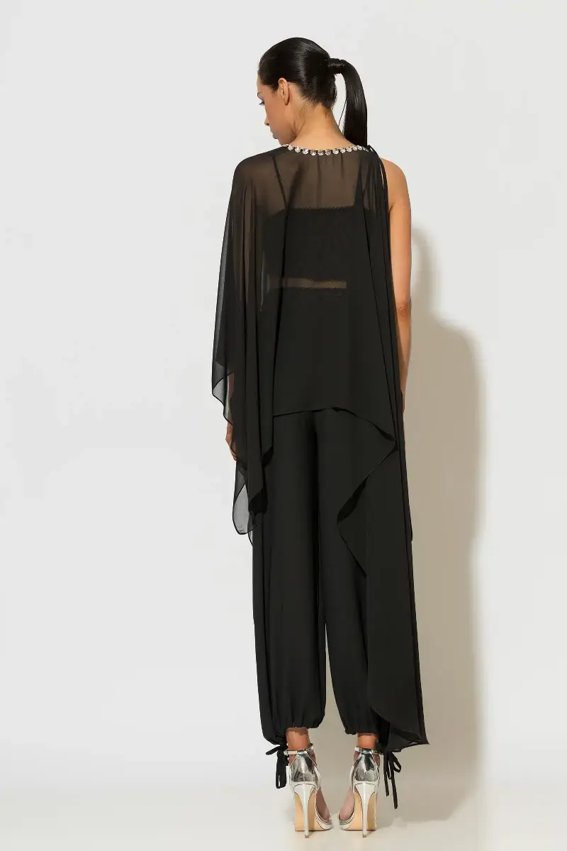 C-throu Muslin Chiffon Tunic