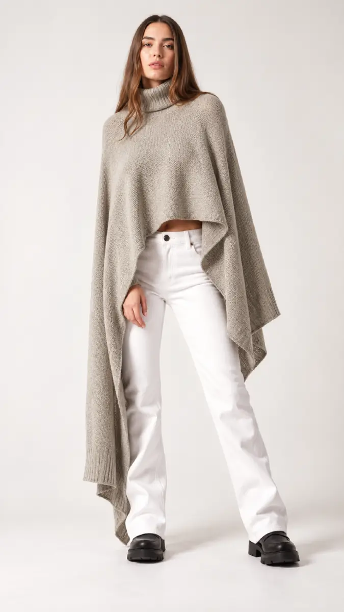 Antidote Knitwear Isabella Cape Turtleneck