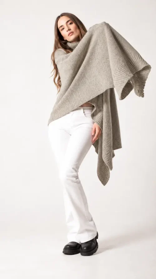Antidote Knitwear Isabella Cape Turtleneck