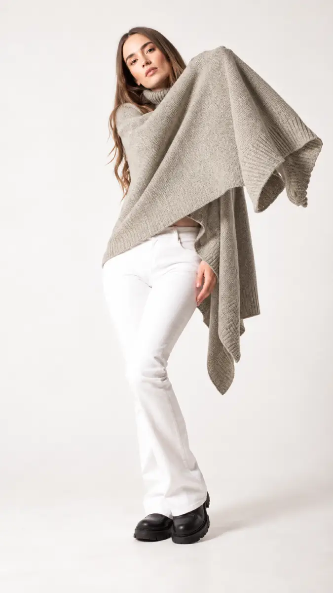 Antidote Knitwear Isabella Cape Turtleneck