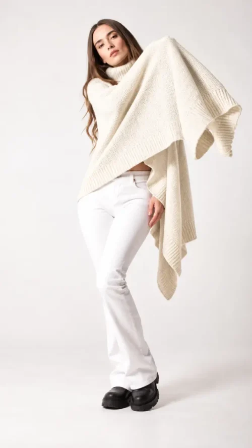 Antidote Knitwear Isabella Cape Turtleneck